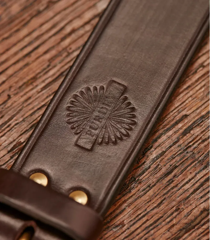 Purdey Bridle Leather Belt Havana-3